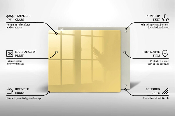 Kitchen worktop protector Yellow