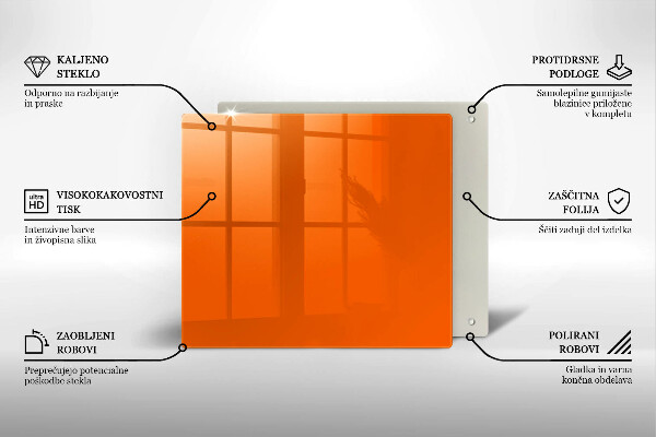 Kitchen worktop protector Orange color
