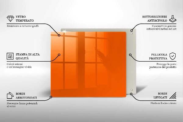 Kitchen worktop protector Orange color