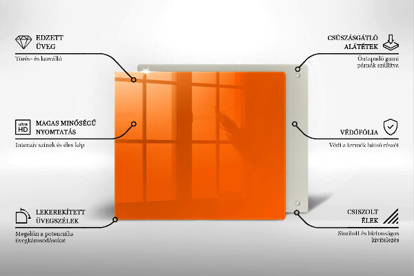 Kitchen worktop protector Orange color