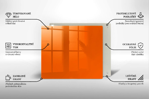 Kitchen worktop protector Orange color