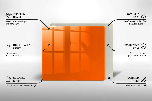 Kitchen worktop protector Orange color