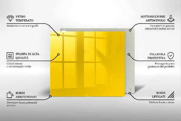 Kitchen worktop protector Yellow