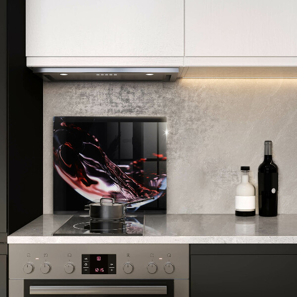 Kitchen worktop protector A glass of red wine