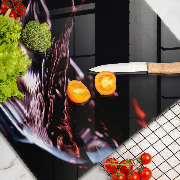 Kitchen worktop protector A glass of red wine