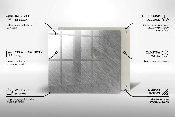 Kitchen worktop protector Metal texture background