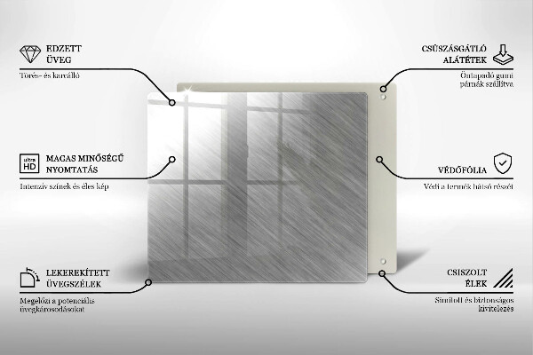 Kitchen worktop protector Metal texture background