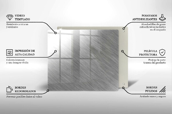 Kitchen worktop protector Metal texture background