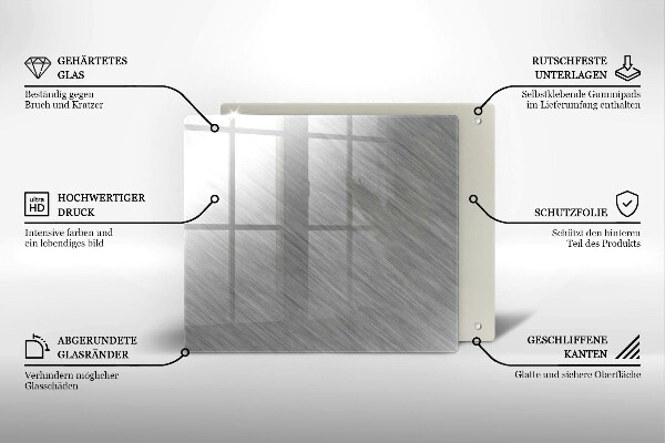 Kitchen worktop protector Metal texture background