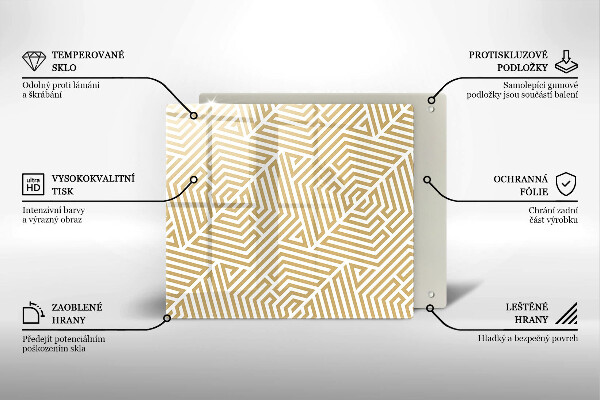 Kitchen worktop protector Geometric lines