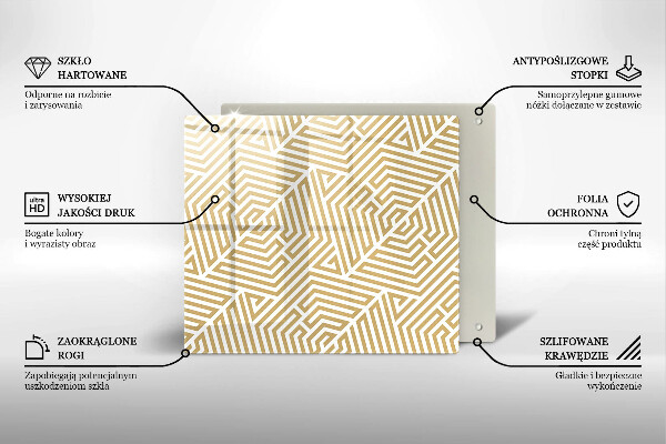 Kitchen worktop protector Geometric lines