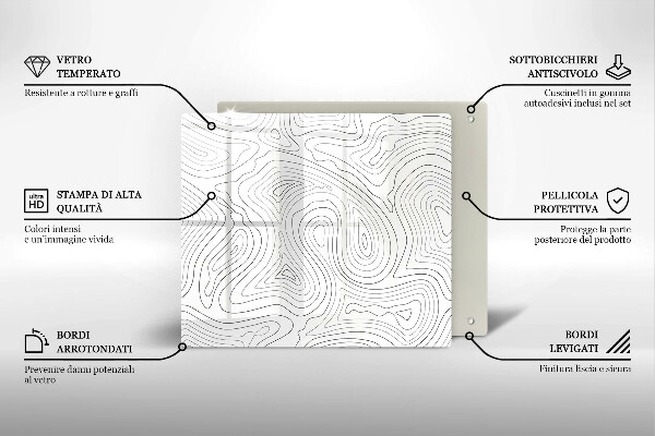 Kitchen worktop protector Abstraction shapes