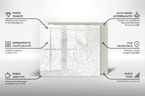 Kitchen worktop protector Abstraction shapes