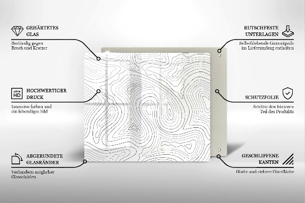 Kitchen worktop protector Abstraction shapes