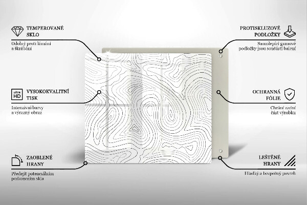 Kitchen worktop protector Abstraction shapes