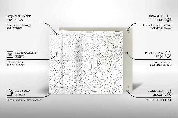 Kitchen worktop protector Abstraction shapes