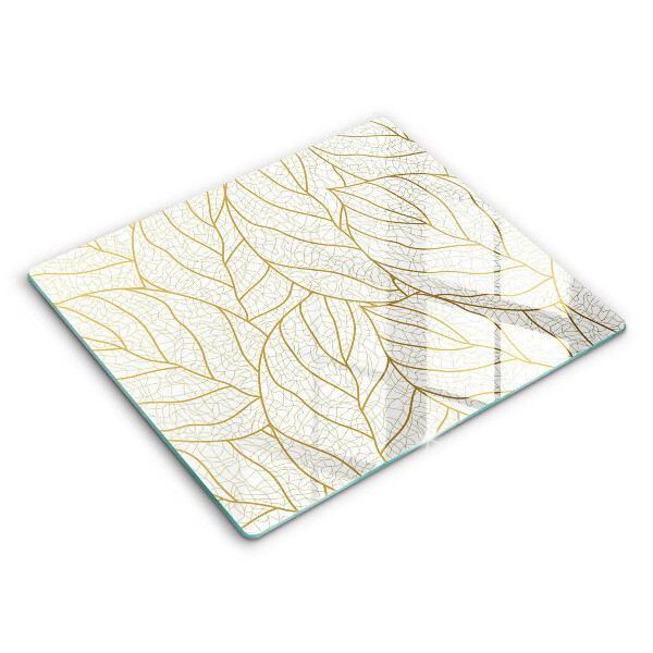 Kitchen worktop protector Line-art leaves pattern