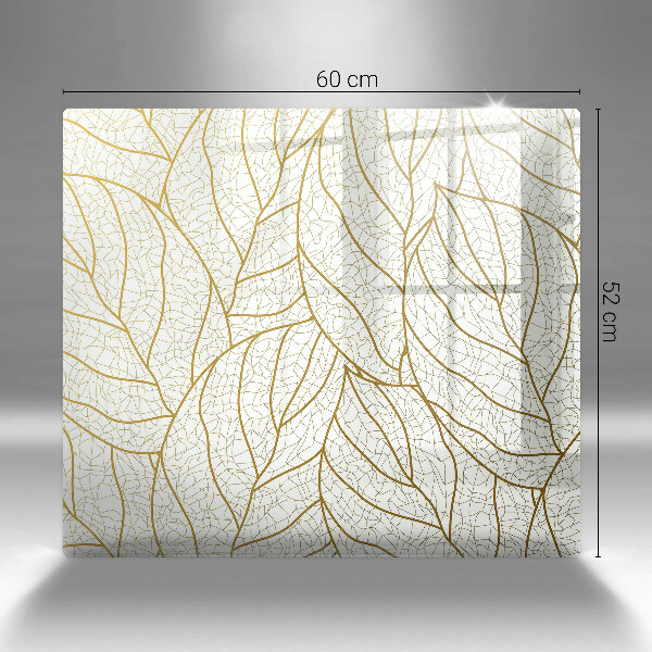 Kitchen worktop protector Line-art leaves pattern