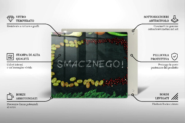 Kitchen worktop protector The inscription Tasty!