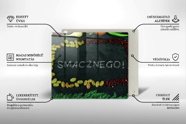 Kitchen worktop protector The inscription Tasty!