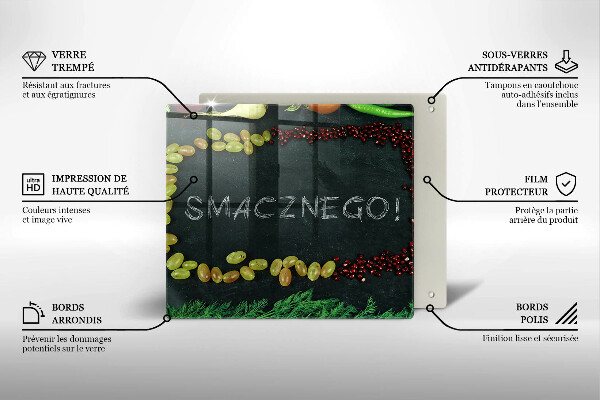 Kitchen worktop protector The inscription Tasty!