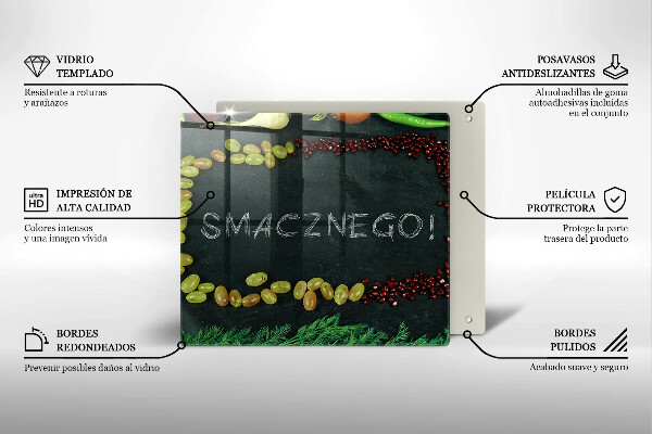 Kitchen worktop protector The inscription Tasty!