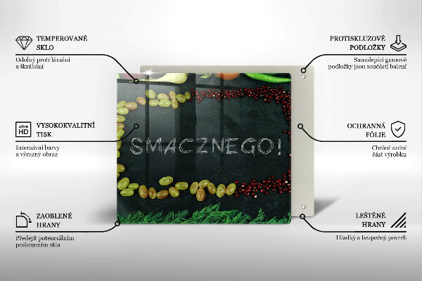 Kitchen worktop protector The inscription Tasty!