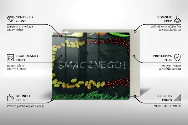 Kitchen worktop protector The inscription Tasty!