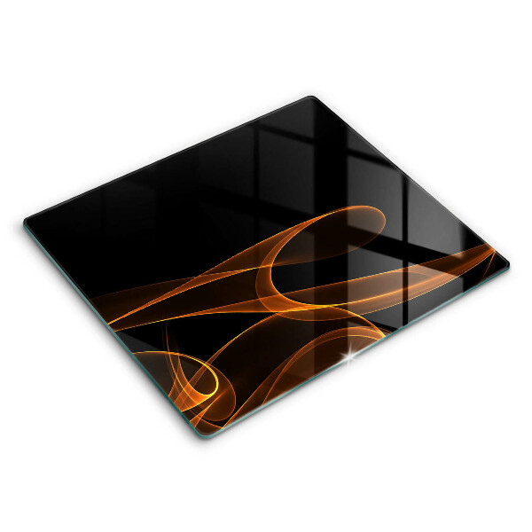 Glass worktop saver Abstract lines