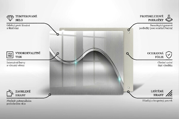 Glass worktop saver Metal abstraction