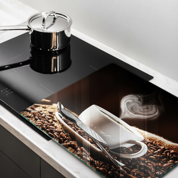 Glass worktop saver Coffee and cup