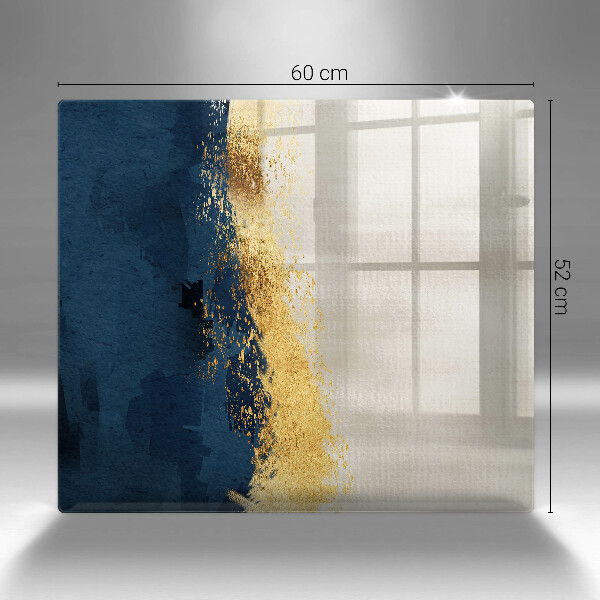 Kitchen worktop protector Abstraction gold