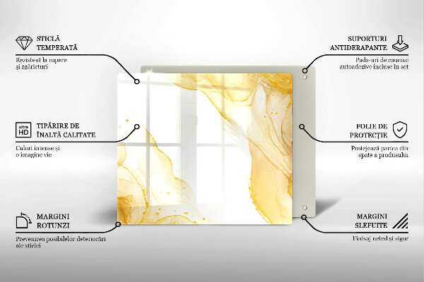 Kitchen worktop protector Golden abstraction