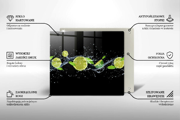 Kitchen worktop protector Lime mint water