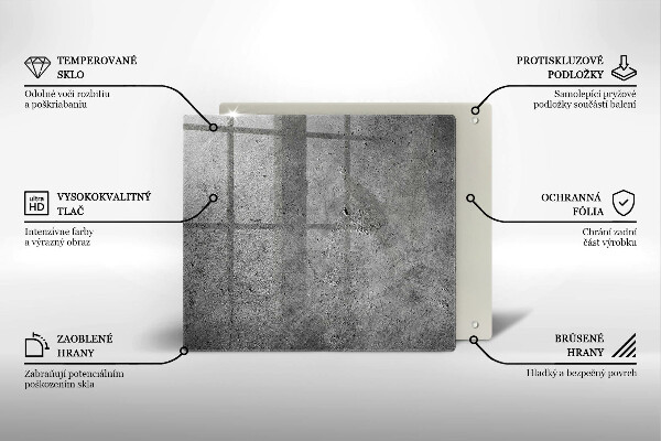 Glass worktop saver Concrete stone texture