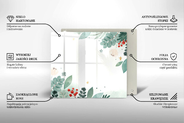 Kitchen worktop protector Watercolors leaves