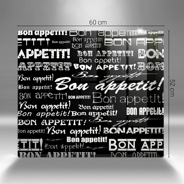 Kitchen worktop protector Kitchen text Bon Appetit