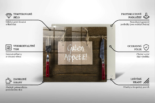 Kitchen worktop protector GUTEN APETIT inscription boards