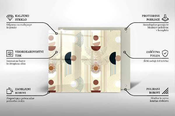 Kitchen worktop protector Boho shapes geometry