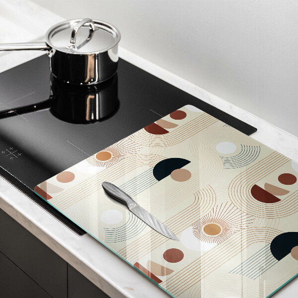 Kitchen worktop protector Boho shapes geometry