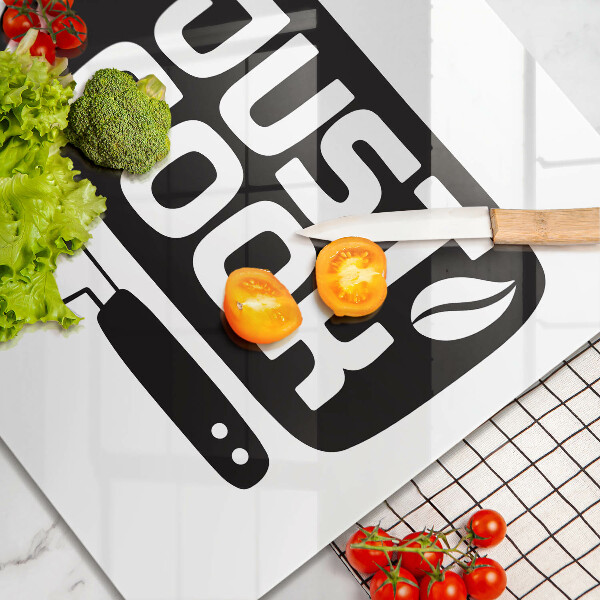 Kitchen worktop protector Kitchen inscription Just Cook