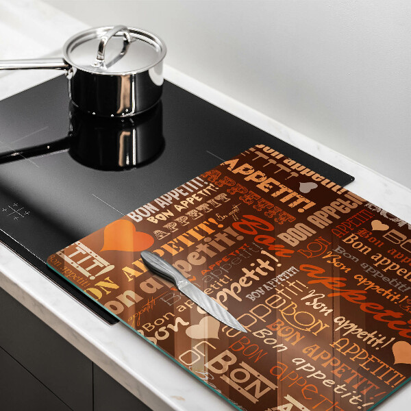 Kitchen worktop protector Text Bon Appetit