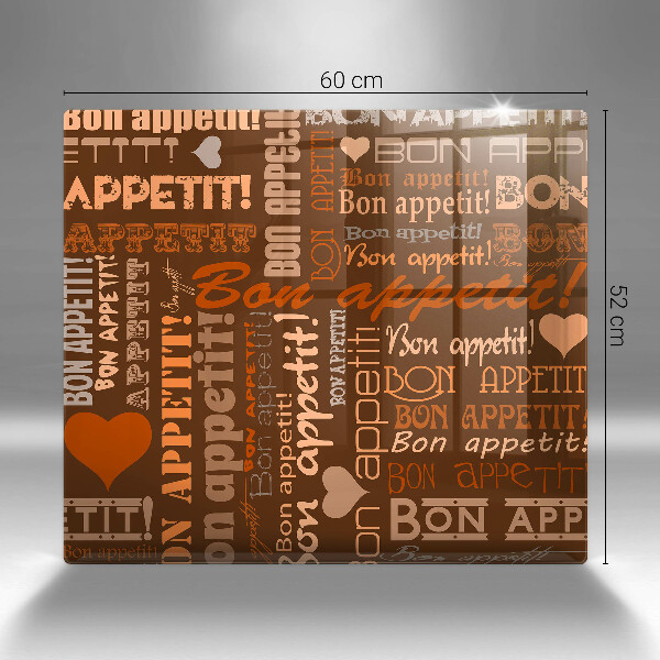 Kitchen worktop protector Text Bon Appetit