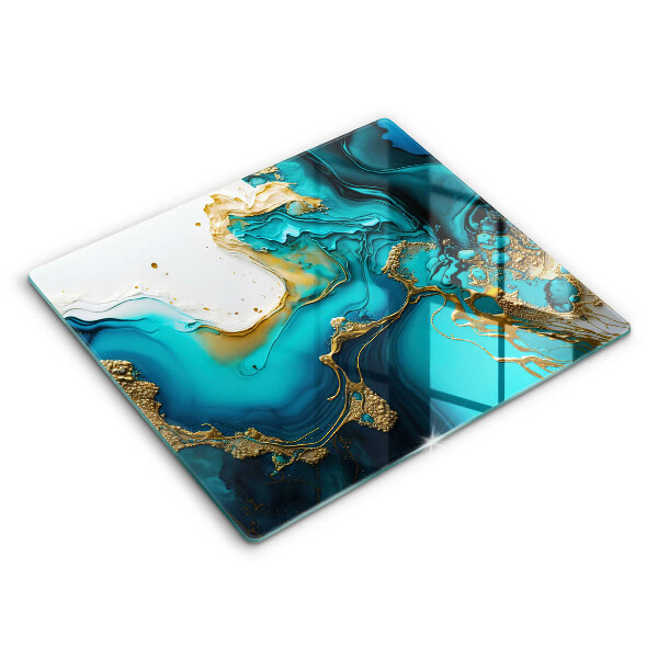 Chopping board Turquoise abstraction