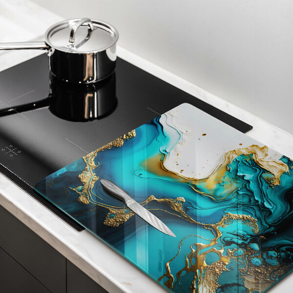 Chopping board Turquoise abstraction