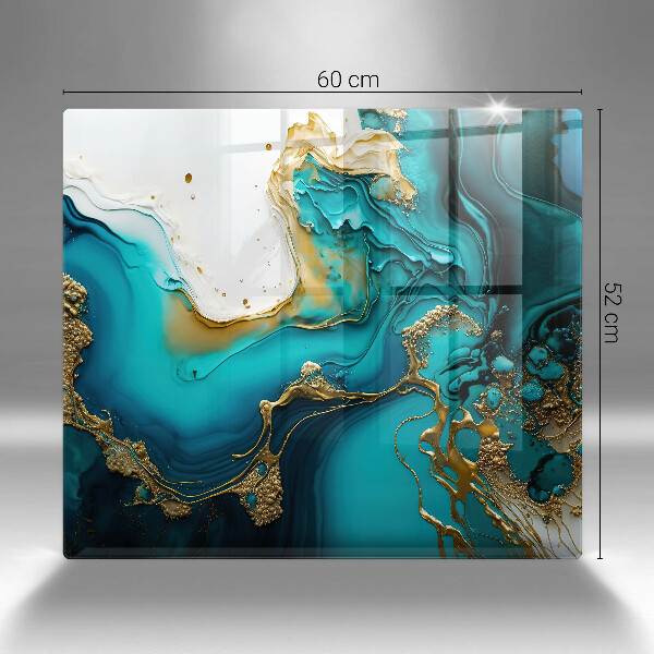 Chopping board Turquoise abstraction