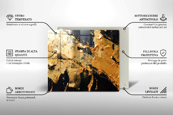 Chopping board Elegant paint texture