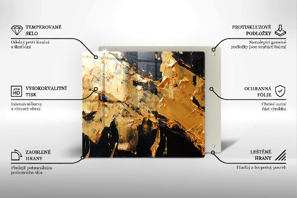 Chopping board Elegant paint texture