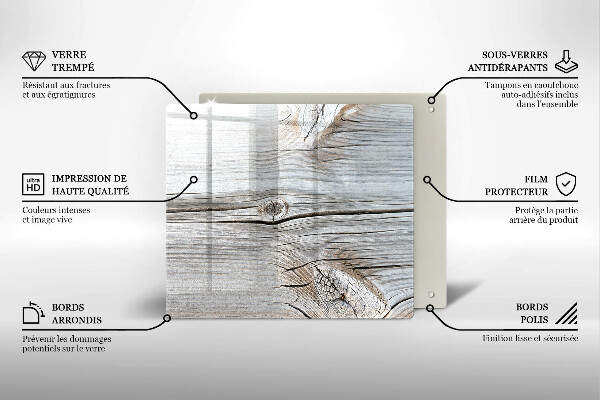 Chopping board Bright wood structure