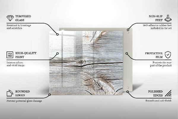 Chopping board Bright wood structure